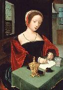 Saint Mary Magdalene at her writing desk unknow artist